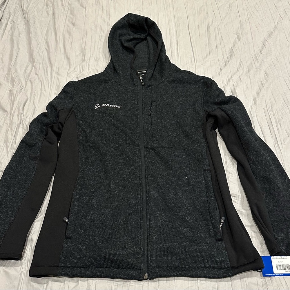 Boeing Black Hooded Jacket